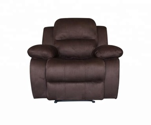 Meilleure vente home cinéma moderne Fauteuil à bascule inclinable en tissu suédé - Product Image 4