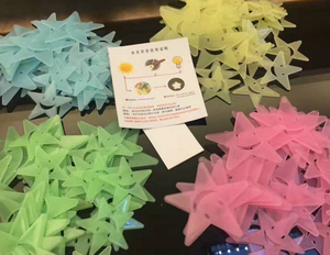 Estrellas y Lunas Brillantes/Pegatinas de Pared Removibles que Brillan en la Oscuridad para Decoración de Habitaciones de Bebés, Regalos Románticos Aptos para Todas las Festividades - Product Image 3