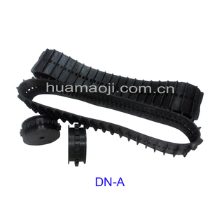 Nuovo disegno di cingoli in gomma per Rasaerba, robot, scale di arrampicata sedia a rotelle, motoslitta con corona, puleggia disponibile - Product Image 4