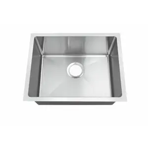 耐用不锈钢插件单碗水槽管家印尼厨房水槽