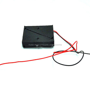 3 x AA Boyut Hücre (UM-3 * 3) Siyah Plastik Pil Tutucu Kutusu 4.5 V Vaka Tel Ile kurşun - Product Image 3