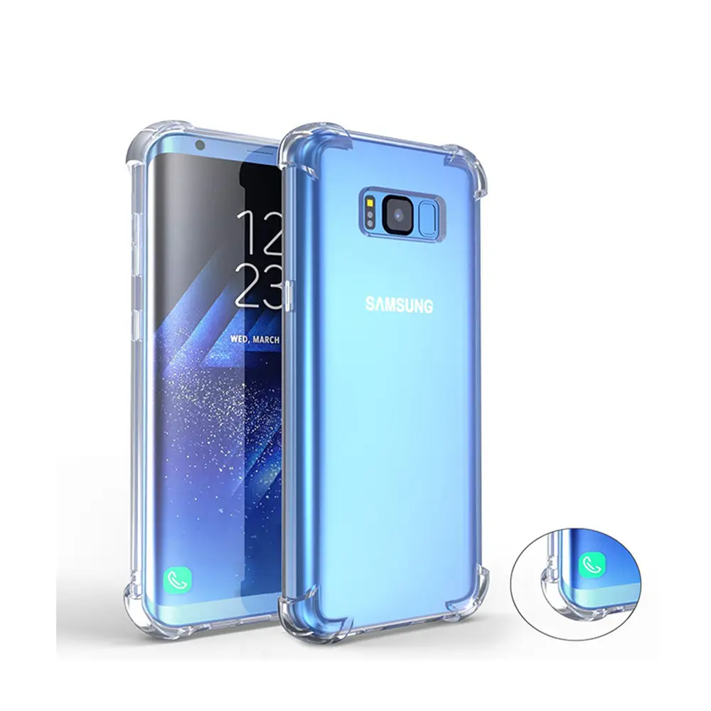 Silicon Cover S8 Lembut Transparan TPU Case untuk Samsung Galaxy S9 S8 Plus Catatan 9 Bening Silikon Case untuk Samsung s8 Plus Note8 S7