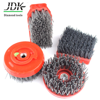 Brosse circulaire en nylon de 100 mm pour le traitement de la pierre