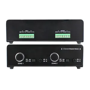 Interruptor de som de áudio estéreo, 2 canais a/b, selector com controle de volume