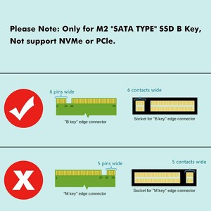 Carcasa de aluminio para disco duro SATA, carcasa NGFF USB 3,1 tipo c Gen <span class=keywords><strong>2</strong></span> M.<span class=keywords><strong>2</strong></span> SSD compatible con SSD tamaño 2242 y 2230 hasta 6TB 3,5" - Product Image 5