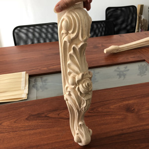 Gambe per divano in legno massello piedini per <span class=keywords><strong>mobili</strong></span> antiche gambe intagliate - Product Image 2