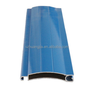 Profils de lames de volet roulant, accessoires, <span class=keywords><strong>volets</strong></span> horizontaux en <span class=keywords><strong>aluminium</strong></span> coloré, lames de 97 mm, côtés en plastique, 3 mètres - Product Image 1