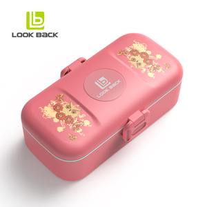 304 su misura in acciaio inox posate Bento scatola pranzo per <span class=keywords><strong>bambini</strong></span> fornitura di fabbrica con coperchi ermetici singolo strato Bento scatole di plastica - Product Image 3