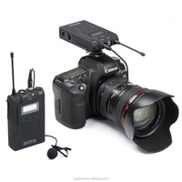 BOYA BY-WM6S 48-Canal UHF Sans Fil Micro-cravate Construit-dans la Batterie Rechargeable pour Smartphone Appareil Photo REFLEX NUMÉRIQUE Caméscope