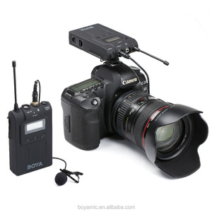 BOYA BY-WM6S-micrófono inalámbrico Lavalier UHF de 48 canales, batería recargable integrada para videocámara de cámara, teléfono inteligente DSLR - Product Image 2