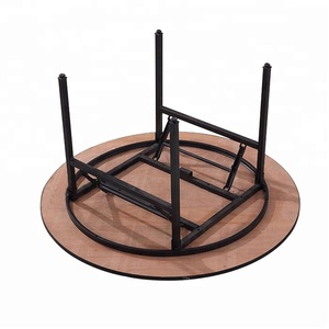 <span class=keywords><strong>Fer</strong></span> cadre ronde pliante PVC <span class=keywords><strong>table</strong></span> pour 8-12 personne - Product Image 5