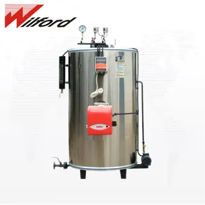 100 kg/h vertical caldera de vapor de gas de textil máquina de procesamiento de alimentos