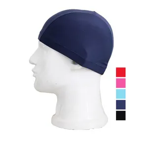 custom logo Adult silicone ear protect swimming pool cap