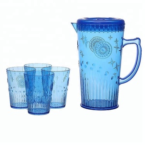 Commercio all'ingrosso E Blu Bere <span class=keywords><strong>Acqua</strong></span> di Raffreddamento di <span class=keywords><strong>Acqua</strong></span> di <span class=keywords><strong>Plastica</strong></span> Brocche Con Coperchio Dalla Cina - Product Image 4