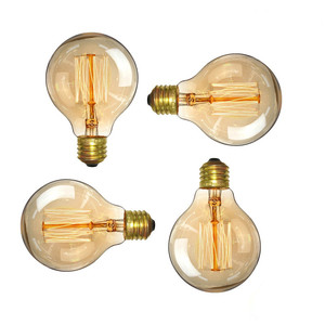 Décoratif vintage edison <span class=keywords><strong>ampoule</strong></span> ambre/clair edison <span class=keywords><strong>ampoule</strong></span> ST64 A19 T45 G80 de tungstène chaîne lumière vintage - Product Image 3