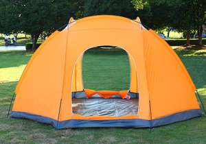 6-8 personnes Double Couche Deux Portes Camping 6-8 Personne Étanche Dôme <span class=keywords><strong>Abri</strong></span> Cabane Familiale Grand Hexagone tente (HT6083-4) - Product Image 6