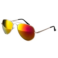 Lunette de soleil avec cadre en alliage, pour hommes et femmes, haute qualité, miroir d'aviation