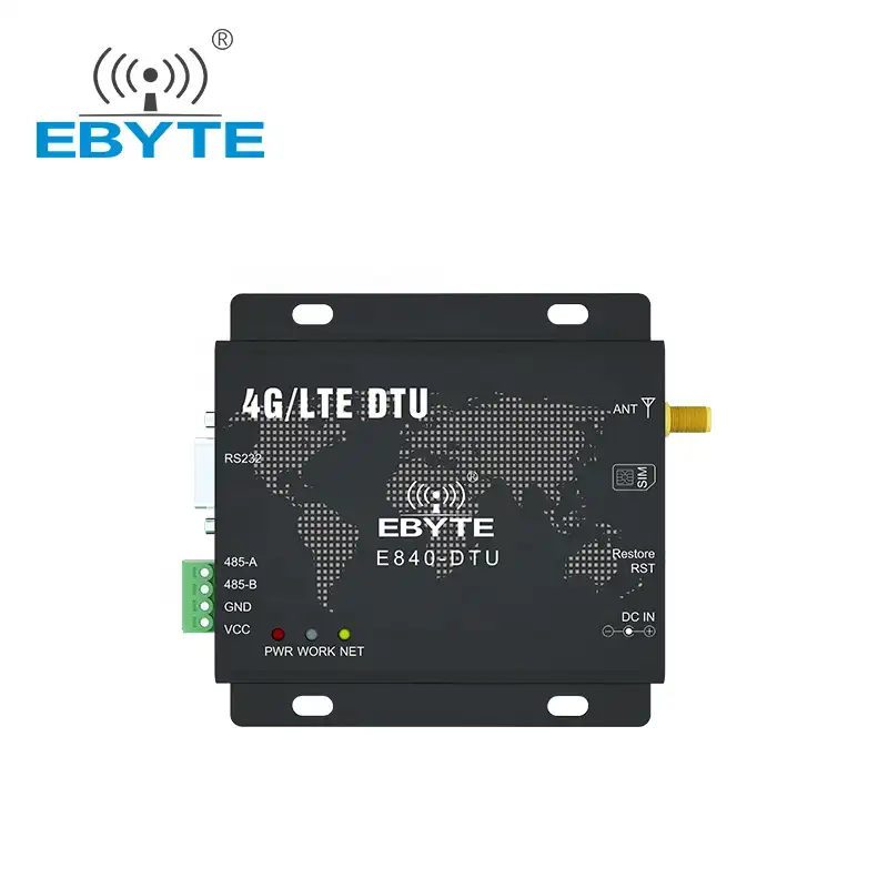 Ebyte E840-DTU(4G-02) RS485 RS232 puerto serie LTE compatibles con GPRS/3G completa Netcom TCP/UDP 4g lte módem