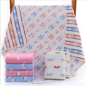 Mousseline Bébé Couverture Enfants 6 Couches Gaze Coton Doux Anti-Coup Couette Nouveau-Né Infantile Swaddle Serviette Enfants Serviette <span class=keywords><strong>De</strong></span> Bain - Product Image 2