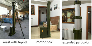 8m móvil motorizado TV Antena telescópica mástil - Product Image 4