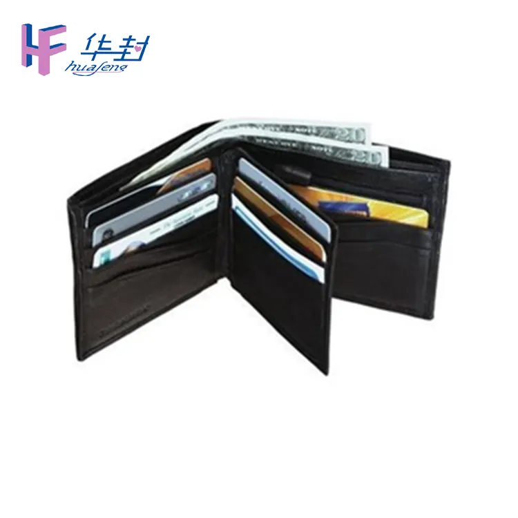 Custom Pu Leather Mens Business Credit Card Holder Wallet