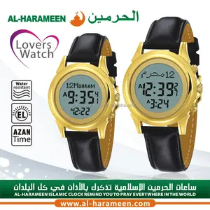 GOLD Fashion Dial Wristwatches Alfajr Prayer Watches HA-6381 HA-6382