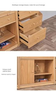 Bán Buôn OEM <span class=keywords><strong>Bookcase</strong></span> Kệ Sách Bằng Gỗ Tủ Hồ Sơ Với Cửa Kính - Product Image 5