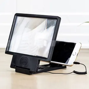 3D Mobile Phone Enlage Screen Magnifier Stand Bracket LCD Amplifier for iPhone Table PC