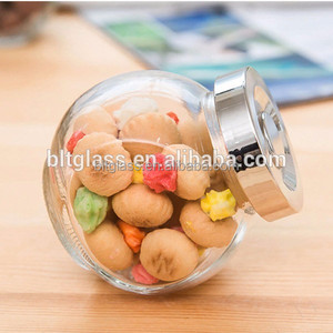 En forma de tambor frasco de vidrio productos secos cookie JAR dulces - Product Image 4