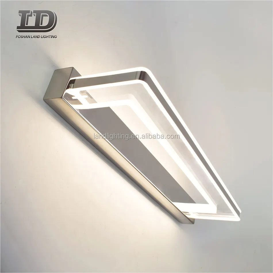 LED יהירות אמבטיה תאורת גופי ארוך צל נירוסטה אמבטיה מראה מנורות קיר אורות איפור מראה מול אור