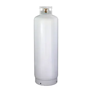 USA DOT4BW standard 45 kg 100 lb propane gas cylinder tank with POL valve.