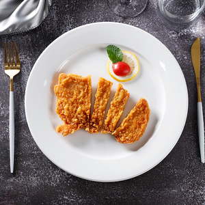 cerámica blanca carne <span class=keywords><strong>pescado</strong></span> redondo grande de la placa de la cena al por mayor fruta Pizza de cocina plato de porcelana < - Product Image 6