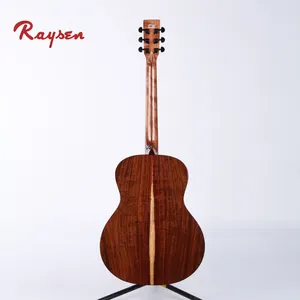 Chất Lượng Cao Tất Cả Rắn Guitar 41 Inch Cá Tính Handmade Acoustic Guitar Vân Sam Santos Cơ Thể