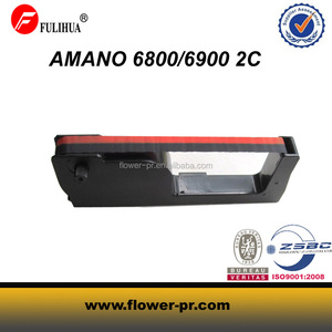 Compatible NOIR/ROUGE Ruban pour AMANO 6800 <span class=keywords><strong>6900</strong></span> Encre Ruban D'horloge - Product Image 2