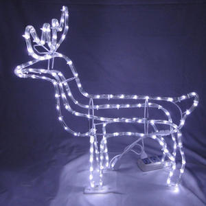 3D Extérieure Décoration De Noël Renne Motif Lumière - Product Image 4