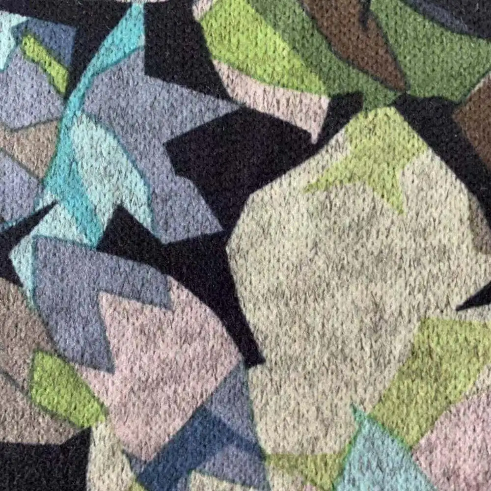 2019 nóng bán Angora Polyester spandex bàn chải in vải đối với quần áo