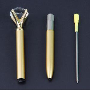 Bolígrafo de gel con cabeza de diamante grande, Bolígrafo De Metal Kawaii, Gema grande, suministros de oficina y escuela, caneta de diamante, promoción - Product Image 4