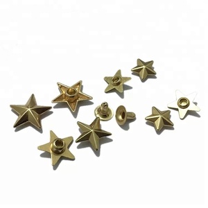 Thiết Kế Mới Túi Phụ Kiện May Mặc Trang Trí Năm Điểm Sao Kim Loại Đinh Tán Cho Túi Quần Áo - Product Image 6