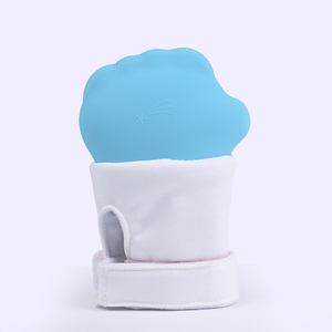 Fábrica Al Por mayor seguridad bpa libre silicona <span class=keywords><strong>manopla</strong></span> del bebé mano - Product Image 3