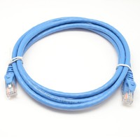 Cable de red Cat5e de alta velocidad 4 pares 24AWG Utp PVC Rj45 Cat5e Patch Cord Verde Negro Amarillo Blanco Azul Cables de comunicación