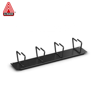 Accessoire d'armoire réseau 2u, support de gestion de câbles horizontaux, support de serveur, avec 4 anneaux métalliques, 19 pouces, chine