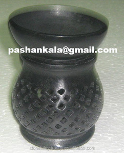 Black Soapstone Aroma <b>Oil</b> <b>Burner</b> , Stone Aroma <b>Oil</b> Warmers - Product Image 1