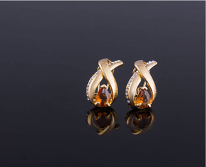 Bijoux de mode 2018 indien de mariée diamant cuba zircon parures knotJewelry ensemble pour <span class=keywords><strong>la</strong></span> fête de mariage - Product Image 4