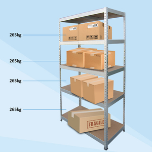 Estantería Metálica de Hierro para Garaje, 4 Niveles, 5 Estantes, Sin Tornillos, Fácil de Montar, Sistema de Estanterías Ajustables para Almacén o Garaje - Product Image 6
