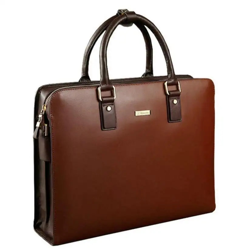 Dreamtop DTC413 exclusive cow leather men briefcase wholesale leather handbags for laptop