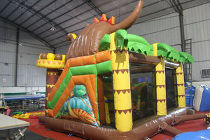 Chất lượng cao khủng long chủ đề lâu đài <span class=keywords><strong>bouncy</strong></span> với trượt Inflatable nảy lâu đài Inflatable Jumper khủng long Inflatable nhà bị trả lại - Product Image 3