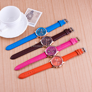 นาฬิกาแฟชั่นเจนีวาพิมพ์ลายดอกไม้พลาสติก - Product Image 4