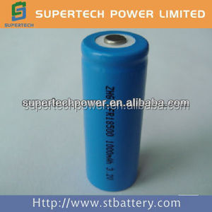 18500 lifepo4 aufladbare batterie-zelle 3.2v 1000 mah - Product Image 1