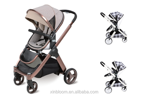 Poussettes Bébés de Qualité Européenne avec <span class=keywords><strong>Nacelle</strong></span> en Plastique, Landau de Luxe 3 en 1 avec Châssis Réglable en Hauteur pour Bébé TS16 - Product Image 2