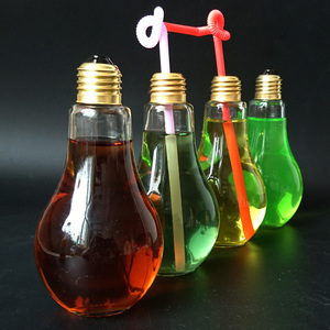 Bouteille en verre à boisson, modèle mis à jour, avec paille, idéal pour les boissons douces, les bières, les Cocktails et les tambours, 10 Ml, 400Ml - Product Image 2